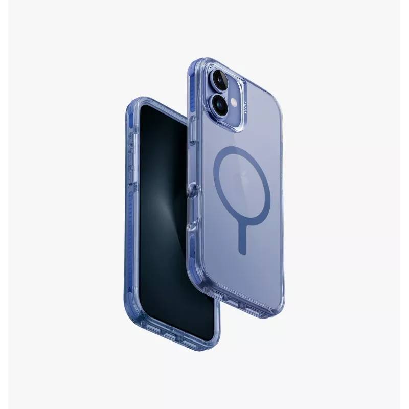 UNIQ Combat Case para iPhone 16 Plus 6,7 polegadas com carregamento Magclick Carbon Black