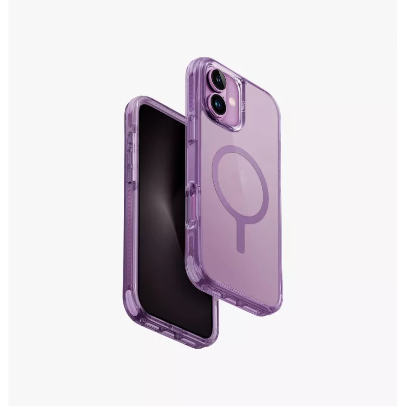 UNIQ Combat Case para iPhone 16 Plus 6,7 polegadas com carregamento Magclick Carbon Black