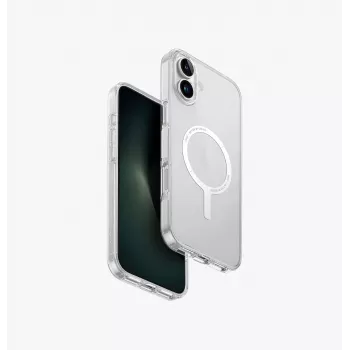 Capa UNIQ Clario para iPhone 16 Plus 6,7 polegadas Magclick Charging Lucent Clear
