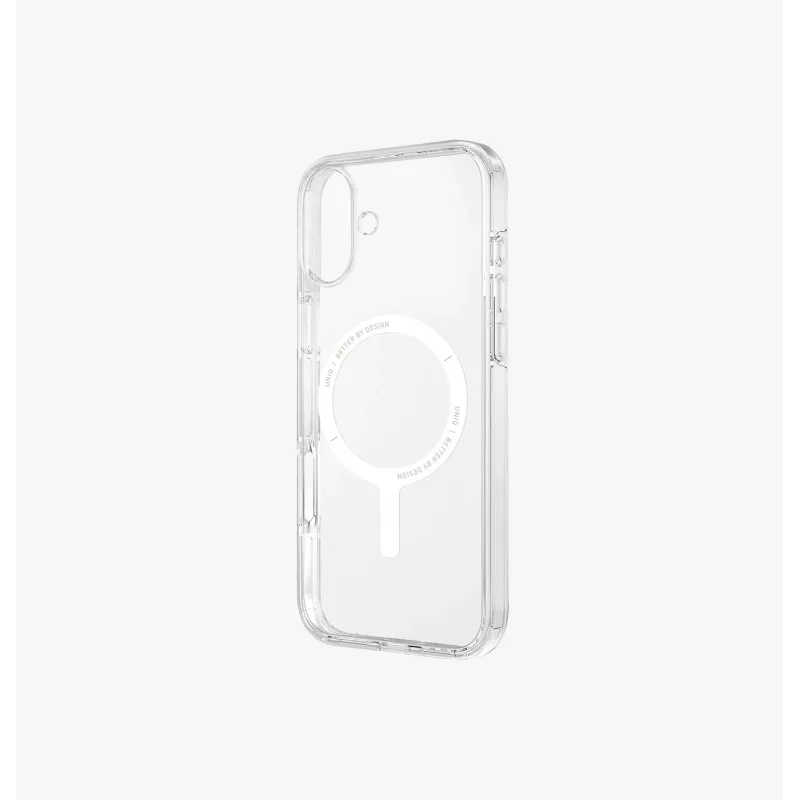 Capa UNIQ Clario para iPhone 16 Plus 6,7 polegadas Magclick Charging Lucent Clear