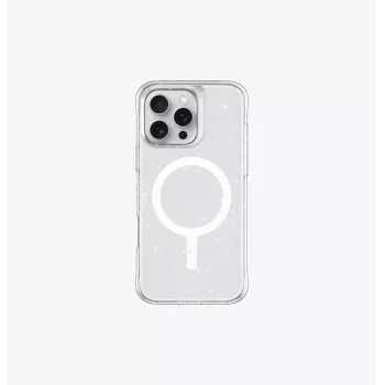 Capa UNIQ LifePro Xtreme Magclick Charging para iPhone 16 Pro 6,3 polegadas Transparent Tinsel Lucent