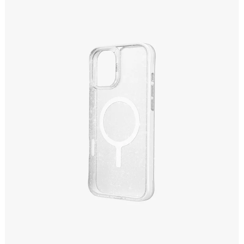 Capa UNIQ LifePro Xtreme Magclick Charging para iPhone 16 Pro 6,3 polegadas Transparent Tinsel Lucent