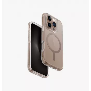 Capa UNIQ Combat para iPhone 16 Pro 6,3 polegadas MagClick Carregamento Taupe Gold