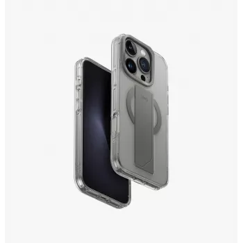 UNIQ Heldro Max Capa para iPhone 16 Pro 6,3 polegadas Carregamento Magclick Clear Lucent