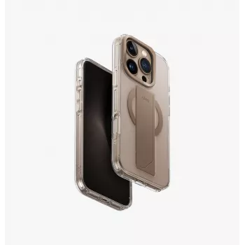 UNIQ Heldro Max Capa para iPhone 16 Pro 6,3 polegadas Carregamento Magclick Clear Lucent