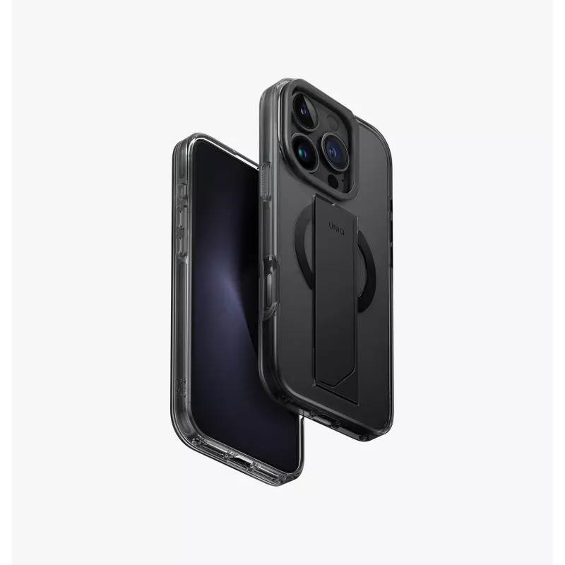 UNIQ Heldro Max Capa para iPhone 16 Pro 6,3 polegadas Carregamento Magclick Clear Lucent