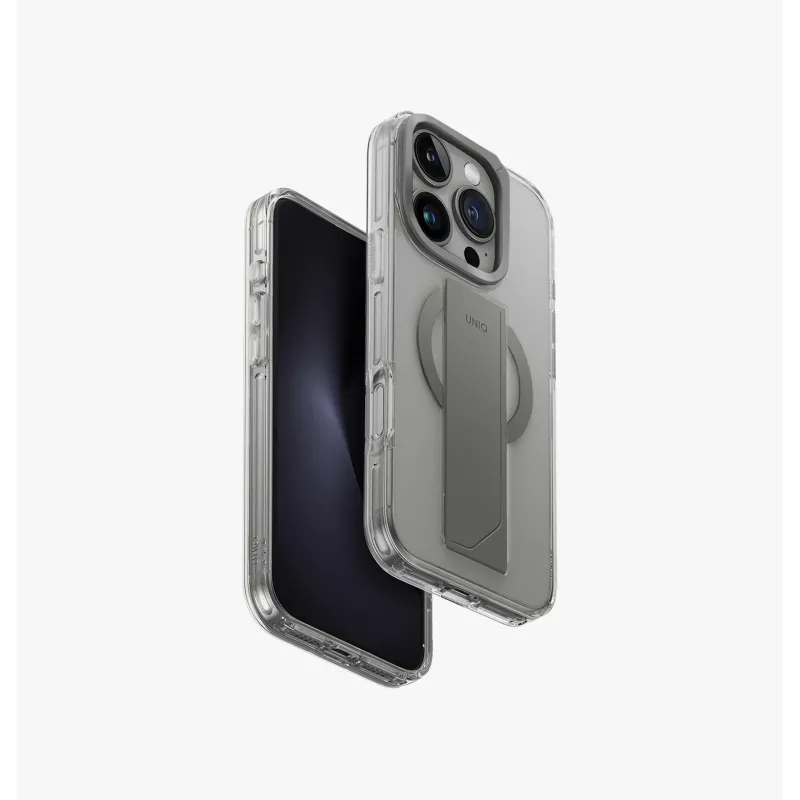 UNIQ Heldro Max Capa para iPhone 16 Pro 6,3 polegadas Carregamento MagClick Taupe Gold