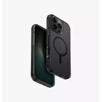 UNIQ Combat Case para iPhone 16 Pro Max 6,9 polegadas com carregamento Magclick Carbon Black