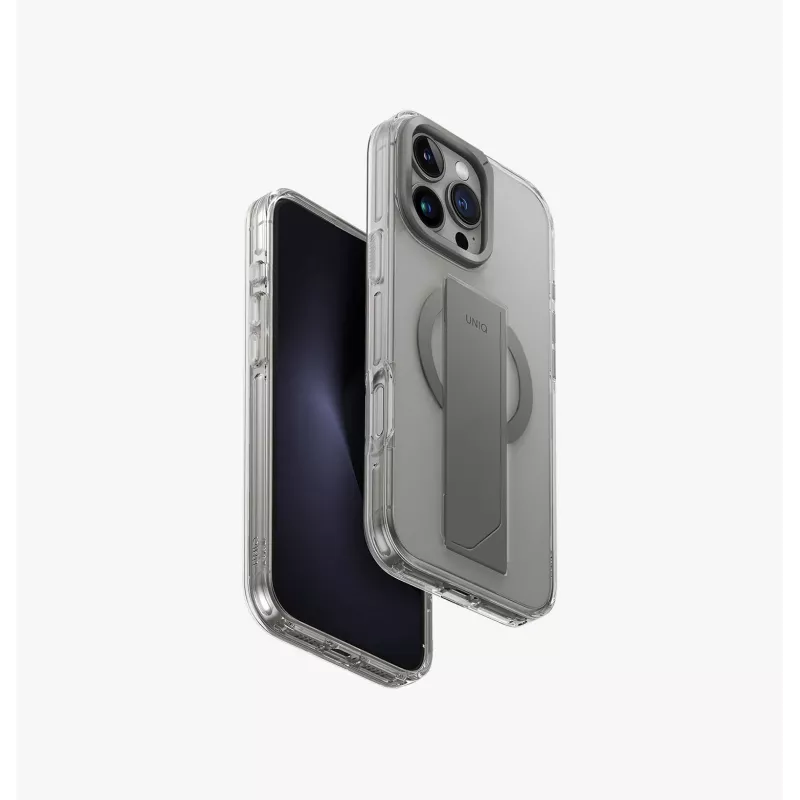 UNIQ Heldro Max Capa com carregamento MagClick para iPhone 16 Pro Max 6,9 polegadas Preto/Vapour Smoke