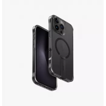 UNIQ Eleva Case com suporte Vertica para iPhone 16 Pro Max 6,9 polegadas Carbon Black