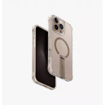UNIQ Eleva Case com suporte Vertica para iPhone 16 Pro Max 6,9 polegadas Carbon Black