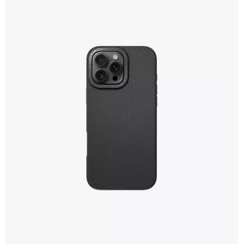 UNIQ Keva Max Case com carregamento Magclick para iPhone 16 Pro Max 6,9 polegadas Carbon Black