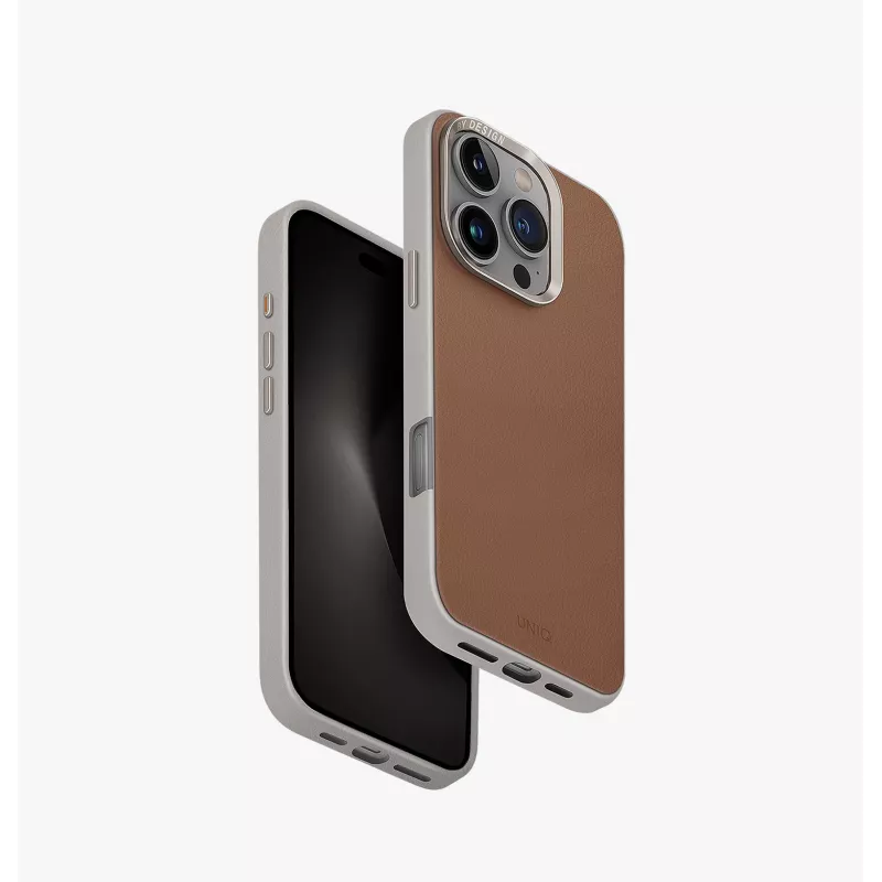UNIQ Lyden DS Case com carregamento MagClick para iPhone 16 Pro 6,3 polegadas Washed Blue-Black