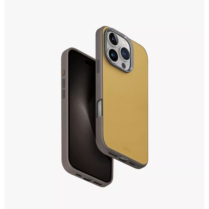 UNIQ Lyden DS Case com carregamento MagClick para iPhone 16 Pro 6,3 polegadas Washed Blue-Black