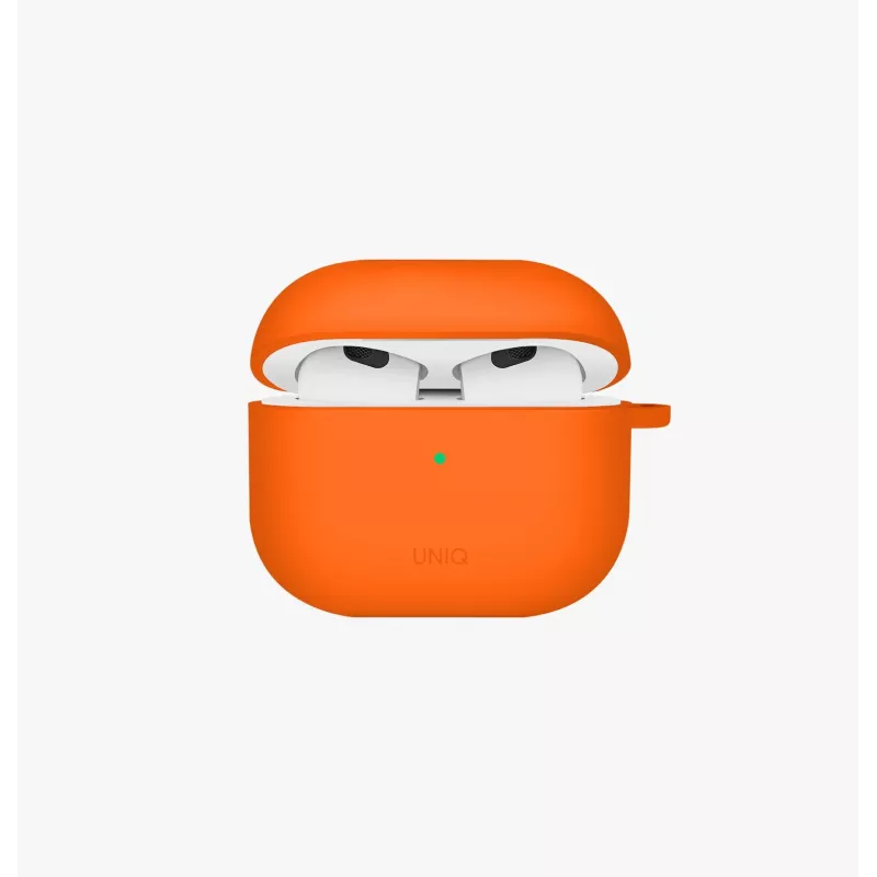 UNIQ Nexo capa para AirPods 4 com ganchos de orelha, silicone, azul-pacífico