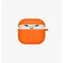 UNIQ Nexo capa para AirPods 4 com ganchos de orelha, silicone, Volt Orange