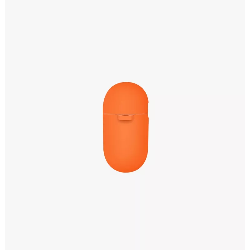 UNIQ Nexo capa para AirPods 4 com ganchos de orelha, silicone, Volt Orange