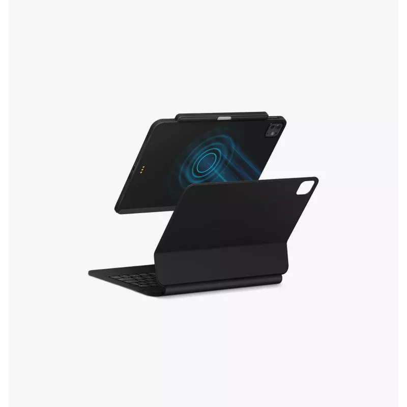 UNIQ Axel Folio Case para iPad Pro 11 polegadas M4 2024 / M5 2025, Black Ebony