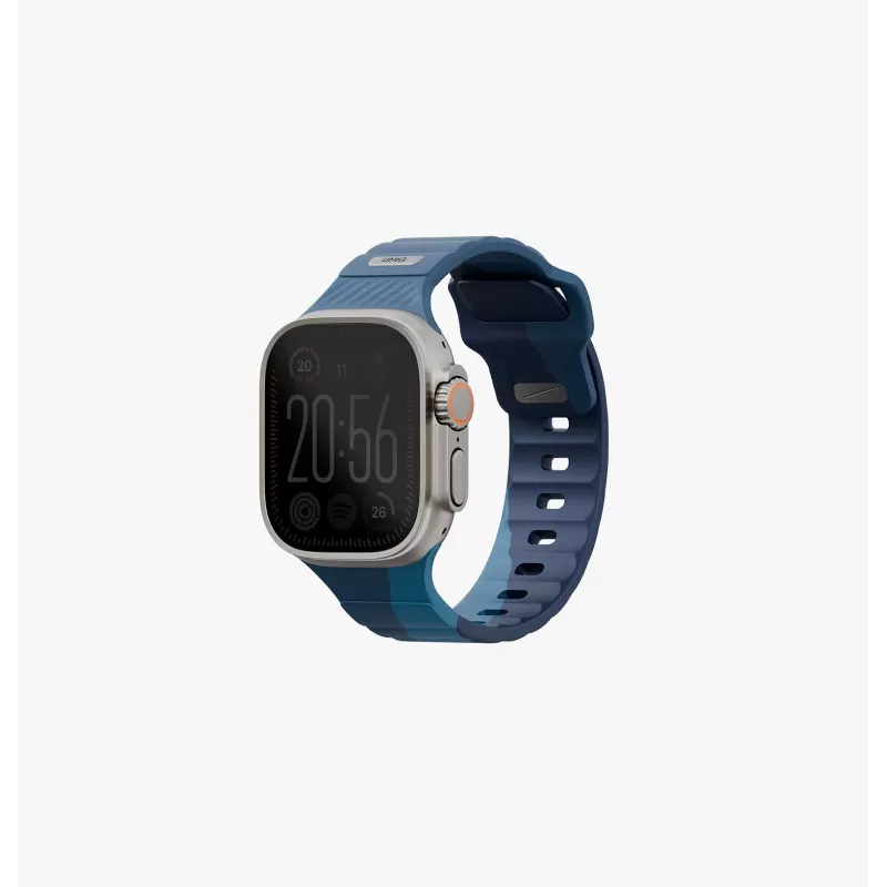 UNIQ Stride De bracelete de borracha para Apple Watch 49/46/45/44mm, carvão
