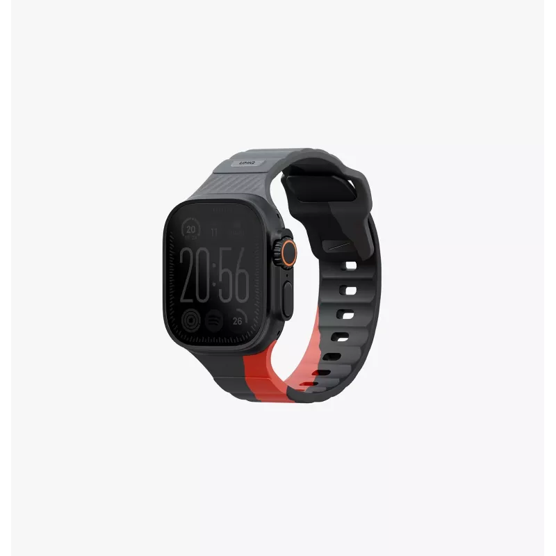 UNIQ Stride De bracelete de borracha para Apple Watch 49/46/45/44mm, Storm