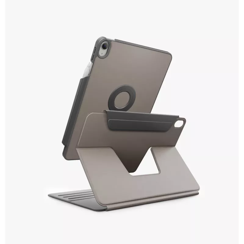 UNIQ Rovus Snapmount capa magnética destacável com rotação 360 para iPad 11 A16 (2025) / iPad 10.9 10.ª geração (2022), preto