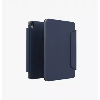 UNIQ Rovus Snapmount capa magnética destacável com rotação 360 para iPad 11 A16 (2025) / iPad 10.9 10.ª geração (2022), azul-marinho