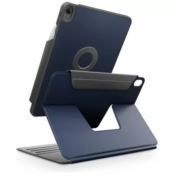 UNIQ Rovus Snapmount capa magnética destacável com rotação 360 para iPad Air 11 M2 2024 / M3 2025 / M4 2026 / iPad Air 10.9 (2022/2020), azul-marinho