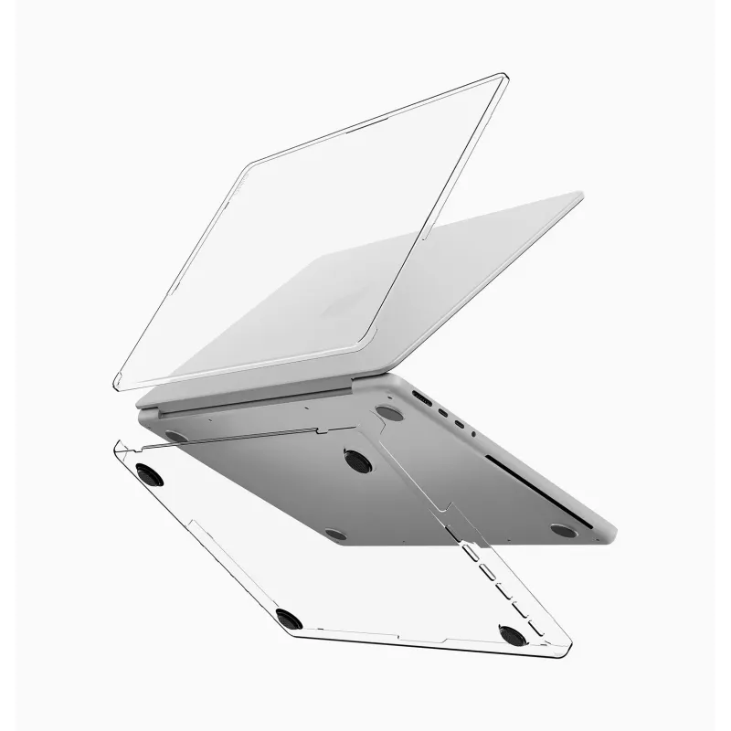 UNIQ Vero Capa Rígida para MacBook Pro 14 polegadas (M1 2021, M2 2023, M3 2023, M4 2024, M5 2025/2026) - Transparente