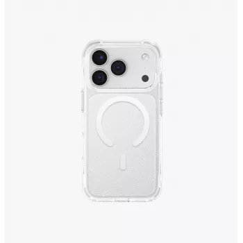 UNIQ LifePro Xtreme MagClick capa de carregamento para iPhone 17 Pro, transparente/glitter