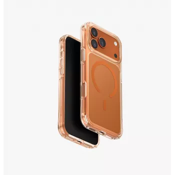 UNIQ LifePro Xtreme Capa para iPhone 17 Pro Max Carregamento MagClick Laranja