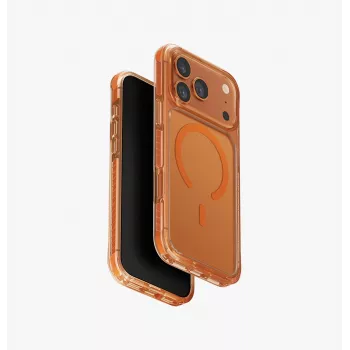 UNIQ Combat Case para iPhone 17 Pro Max, MagClick Charging, laranja