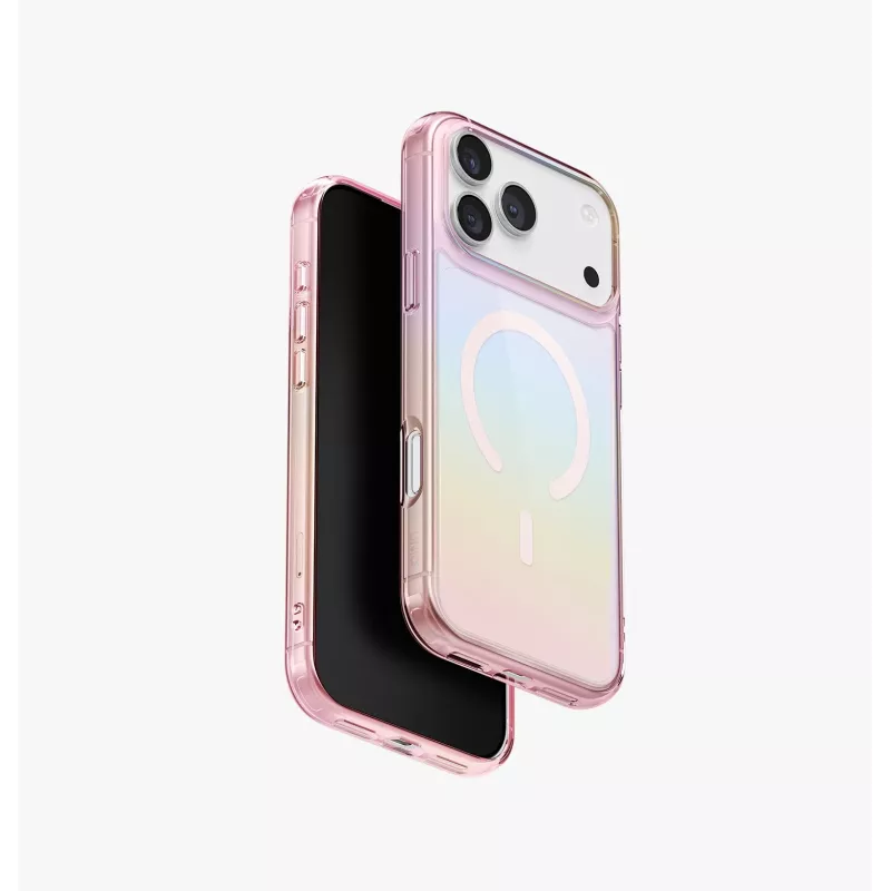 UNIQ Iridescia Case para Apple iPhone 17 Pro Max Magclick Charging Holo Quartz
