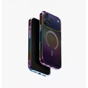 UNIQ Iridescia Case para Apple iPhone 17 Pro Max Magclick Charging Midnight Quartz