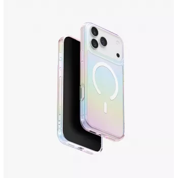 UNIQ Iridescia Case para Apple iPhone 17 Pro Max Magclick Charging Midnight Quartz