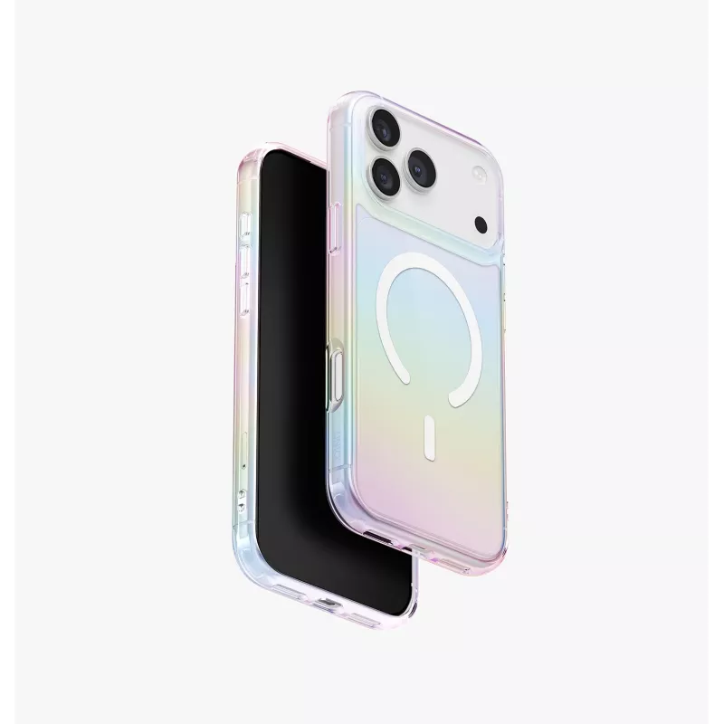 UNIQ Iridescia Case para Apple iPhone 17 Pro Max Magclick Charging Midnight Quartz