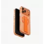 UNIQ Heldro Air Case para iPhone 17 Pro Max MagClick carregamento laranja