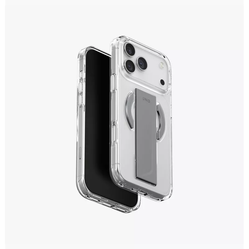 UNIQ Heldro Air Case para iPhone 17 Pro Max MagClick carregamento laranja