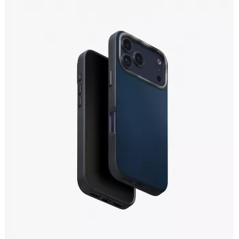 UNIQ Lyden DS Case para iPhone 17 Pro com função de carregamento MagClick, laranja/cinzento