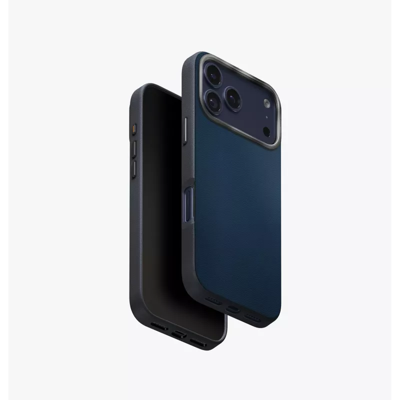 UNIQ Lyden DS Case para iPhone 17 Pro com função de carregamento MagClick, laranja/cinzento
