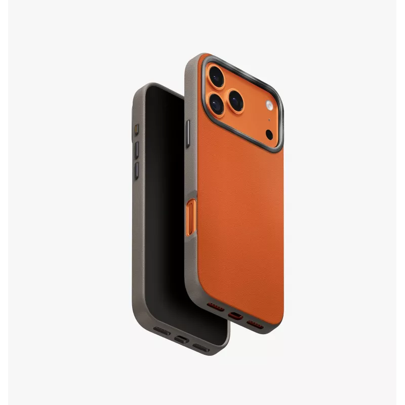 UNIQ Lyden DS Case para iPhone 17 Pro Max MagClick Charging amarelo/cinzento