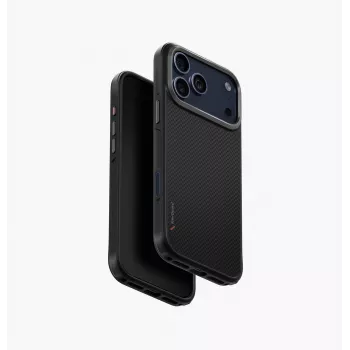 UNIQ Keva Case para iPhone 17 Pro Max MagClick Charging preto