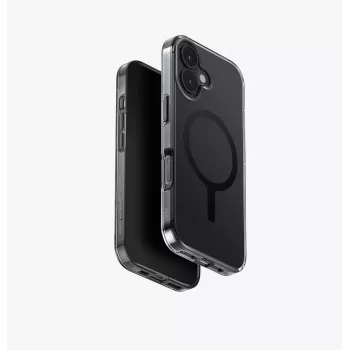 UNIQ Clario Capa para iPhone 17, carregamento MagClick, preta
