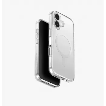 UNIQ Clario Capa para iPhone 17, carregamento MagClick, preta
