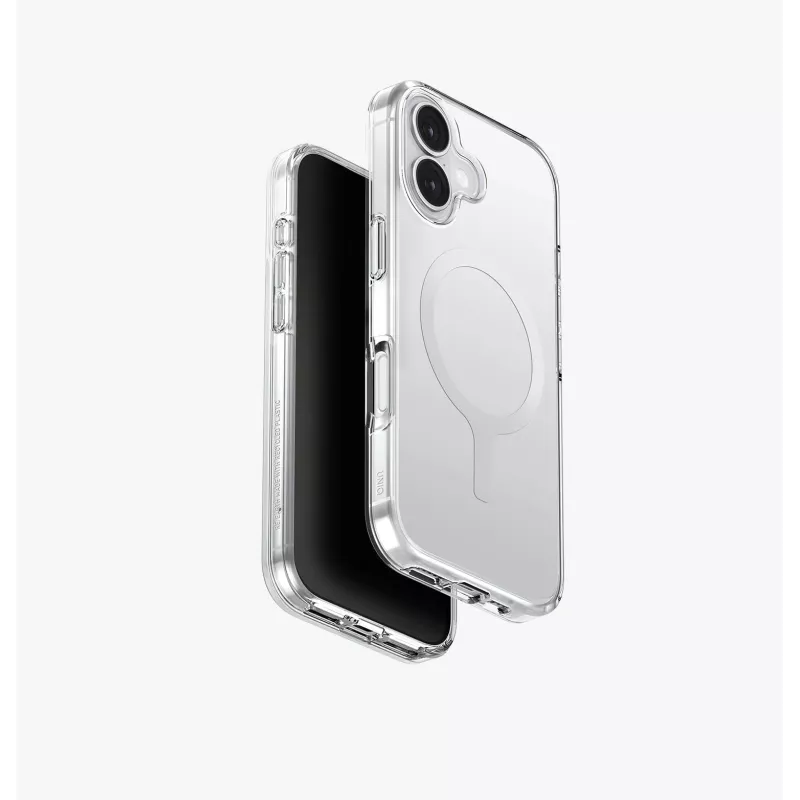 UNIQ Clario Capa para iPhone 17, carregamento MagClick, preta