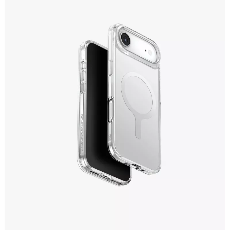UNIQ Clario Capa para iPhone Air, carregamento MagClick, preta