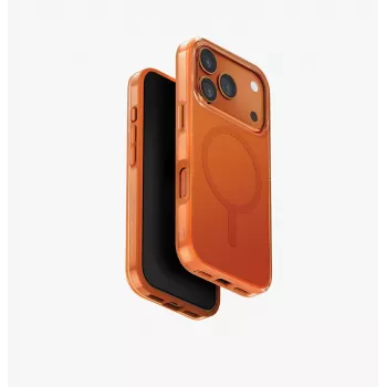 UNIQ Clario Case para iPhone 17 Pro Magclick Charging laranja