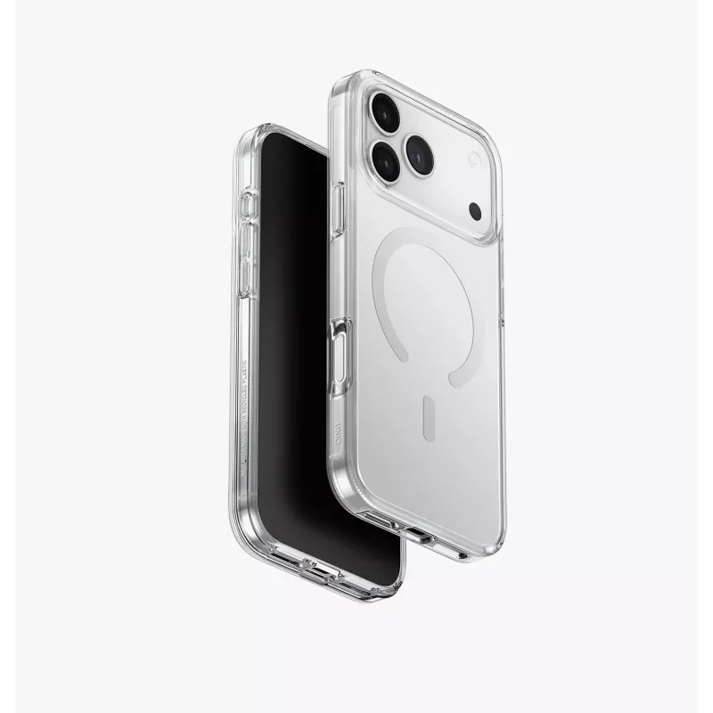 UNIQ Clario Capa para iPhone 17 Pro Max, carregamento MagClick, preta