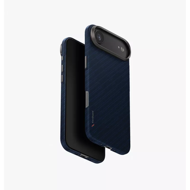 UNIQ Keva Edge capa para iPhone 14 Pro Max com carregamento AirMagclick, preto