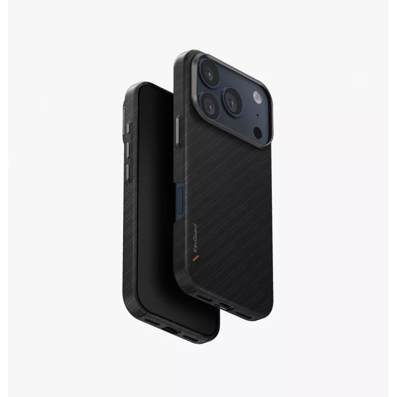 UNIQ Keva Edge capa para iPhone 17 Pro com carregamento MagClick, laranja