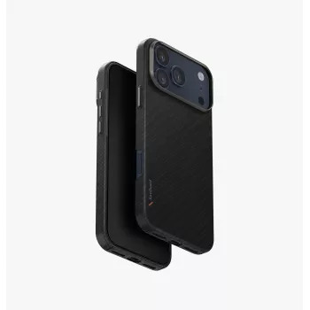 UNIQ Keva EDGE capa para iPhone 17 Pro Max com carregamento MagClick, preto